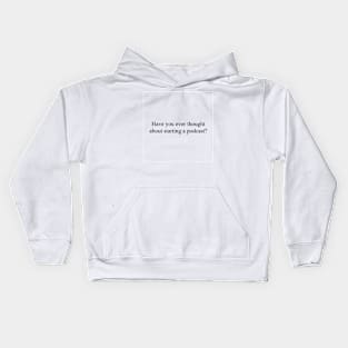 Podcast Humor Kids Hoodie